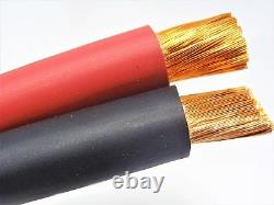 6 Gauge Awg Welding Lead & Car Battery Cable Copper Wire Made In USA Solar Audio