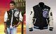 Beverly Hills Cop Axel Foley Detroit Lions Vintage Wool Leather Sleeves Jacket