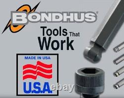 Bondhus 18pc T Handle Ball End Hex Wrench Set Metric SAE Standard MADE IN USA