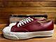 Converse Usa Made Jack Purcell Low Cut Red Leather Dead Stock With Box With Tag