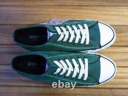 Converse USA made all-star low-cut green suede leather dead stock US7.5 (unused)