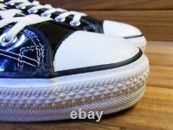Converse USA made all-star low cut, patent leather black boxed dead stock unused