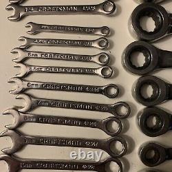 Craftsman Tools Professional Standard SAE &Metric Wrench Tool Usa Made Lot Of 31