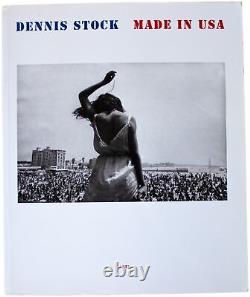 DENNIS STOCK Made In USA SIGNED PHOTO BOOK 1995 James Dean Hippies Americana PB