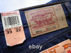 Levi's 501xx rigid jeans W33L32 made in 95 dead stock made in USA unused