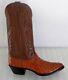 Nocona Cognac Full Quill Ostrich 8 Cowboy Boot Made In Usa Old Stock New In Box