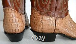 NOCONA Horned GATOR 7 EE Sand Color Cowboy Boot Made in USA OLD STOCK NEW in BOX