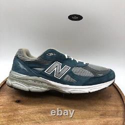 New Balance 990v3 Made In USA Steel Teal Blue Mens Shoes Sneaker Size 13 M990PT3