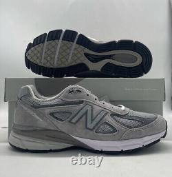 New Balance 990v4 Made in USA Grey Silver Sneakers U990GR4 Mens Size
