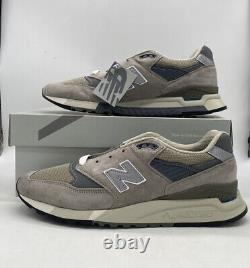 New Balance Made in USA 998 Core Grey White Sneakers U998GR Mens Size
