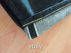 New POST O'ALLS W34 Dark Heavy Denim Selvedge Jeans Talon Made in USA Dead Stock