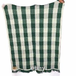 Rare Imperial Stock Ranch Wool Blanket Milwaukee Bucks NBA Made In USA 45x38