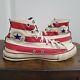 Rare Vtg Made In Usa Converse All Star American Flag Chuck Hi Sneakers Men's 6