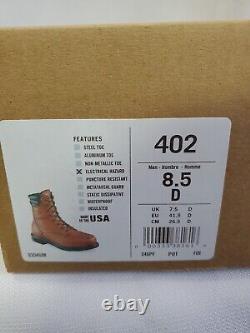 Red Wing 402 Supersole Work Boots Made in USA Size 8.5 D