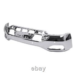 Replacement Chrome Front Bumper for 2016-2018 GMC Sierra 1500 with Sensor Holes