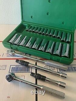 SK Tools 3/8 Drive Metric General Service Kit Made In the USA. 6pt Deep Sockets