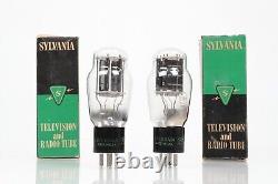 SYLVANIA 6A3 USA MADE PAIR OF NEW OLD STOCK IN BOX TESTED Testing Strong
