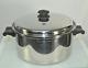 Saladmaster T304s Stainless Stock Pot Withvapo Lid Clean 6 Quart Made In Usa