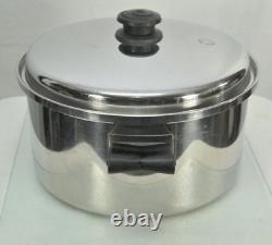 Saladmaster T304S Stainless STOCK POT withVAPO LID CLEAN 6 Quart Made In USA
