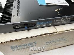 Stewart Pa-1000 Switching Power Supply Amplifier Made In USA New Old Stock Read