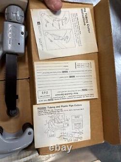 VINTAGE RIDGID 154 31652 Quick Acting Tube Cutter MADE IN USA NEW OLD STOCK RARE