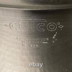 Vintage Cutco Stock Pot 835 And Saute Pan 830 With Lid Ply Aluminum Made In USA