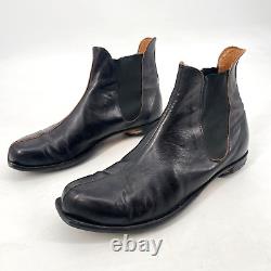 Bottes CYDWOQ Cling taille 45 (US 11). Chaussures Chelsea noires faites à la main aux États-Unis.
