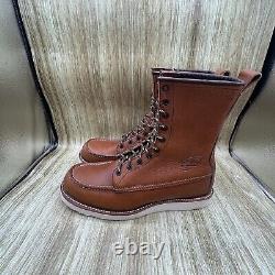 Bottes en cuir marron Red Wing 10877 Traction Tread fabriquées aux États-Unis Chaussures pour homme taille 11,5