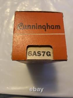 Cunningham Tube électronique 6AS7G Neuf Ancien Stock Vintage Rare Fabriqué aux États-Unis