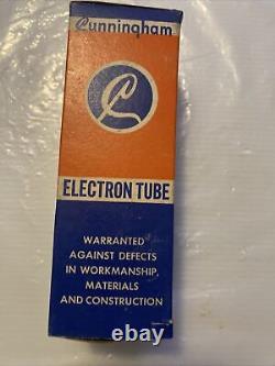 Cunningham Tube électronique 6AS7G Neuf Ancien Stock Vintage Rare Fabriqué aux États-Unis