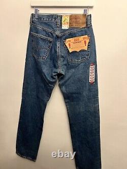 Jeans Levis 501 XX Vintage de 1993 Fabriqués aux États-Unis W29 L32 Stock mort Tout neuf