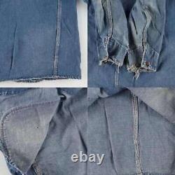 Jour de paie de Penney's 50s Vtg Denim Work Jacket Coverall Fabriqué aux États-Unis Vêtement de travail en jean pour homme décontracté