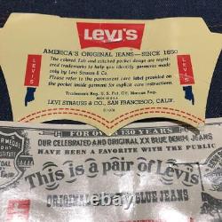 Levi's 505 fabriqué aux États-Unis, neuf avec étiquette de garantie des années 80, taille 33W