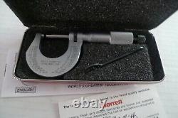 Micromètre extérieur Starrett No. T230RL 1 - Fabriqué aux États-Unis - Nouveau stock ancien