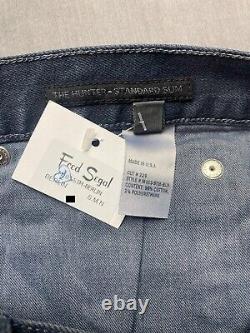 SMN Berlin Dark Blue Denim Le Chasseur Pantalon Slim Standard fabriqué aux États-Unis taille 29
