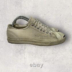 Sneakers Converse Jack Purcell vintage pour hommes taille 7,5 femmes 8,5 blanc fabriqués aux États-Unis